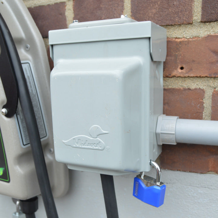 Boîtier + prise extérieure NEMA 14-50R pour borne de niveau 2